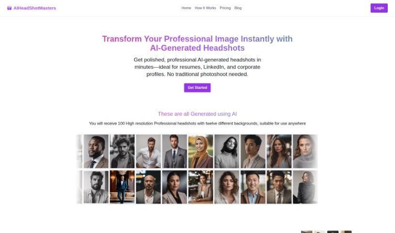 Screenshot of Aiheadshotmasters