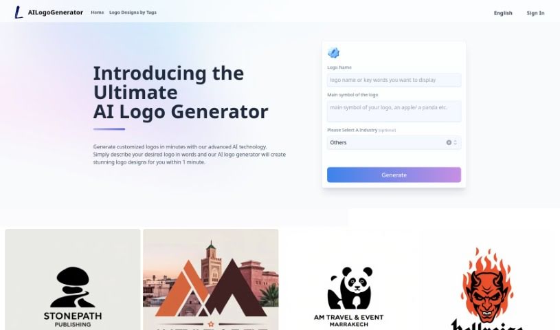 Screenshot of Ailogogenerator