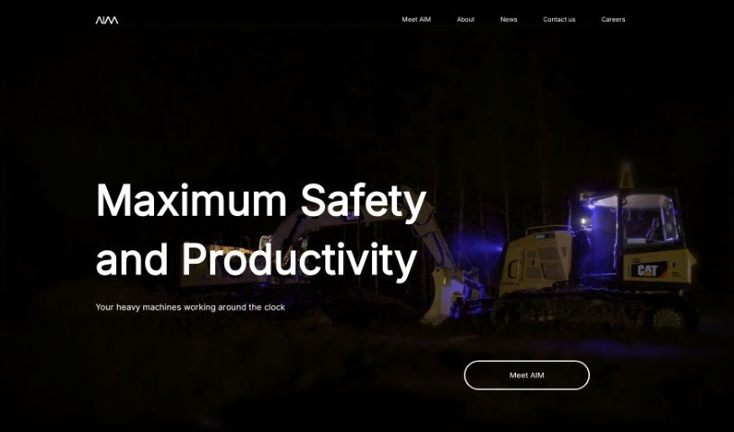Screenshot of AIM Intelligent Machines