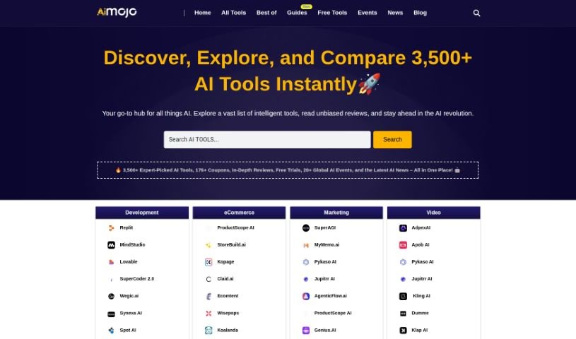 Screenshot of Aimojo