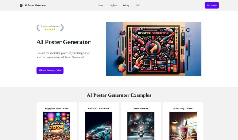Screenshot of Aipostergenerator