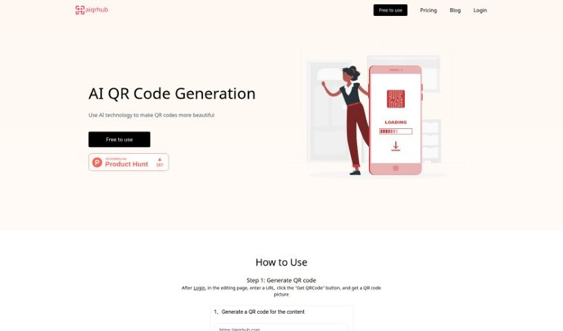 Screenshot of Aiqrhub