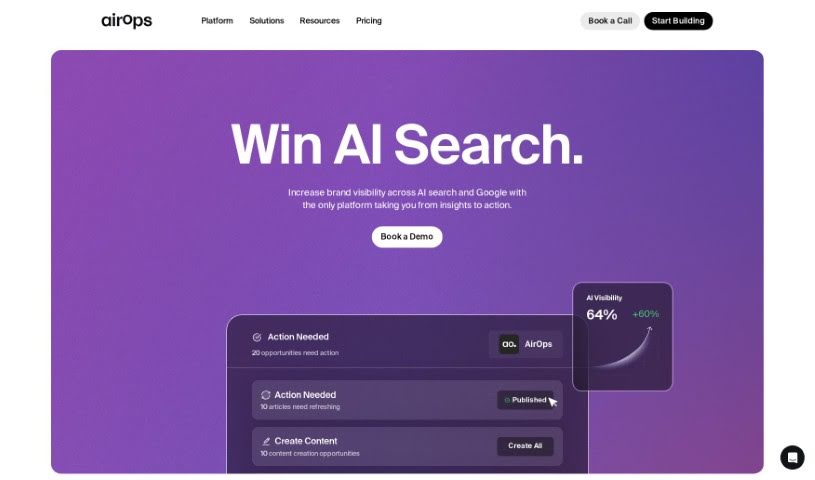 Screenshot of AirOps