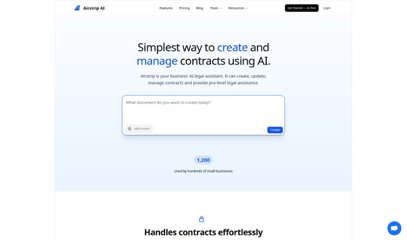 Screenshot of Airstrip AI