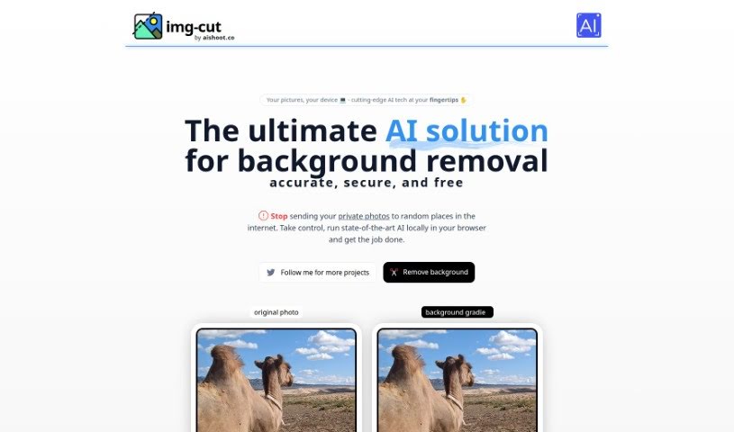 Screenshot of AIShoot Img-Cut