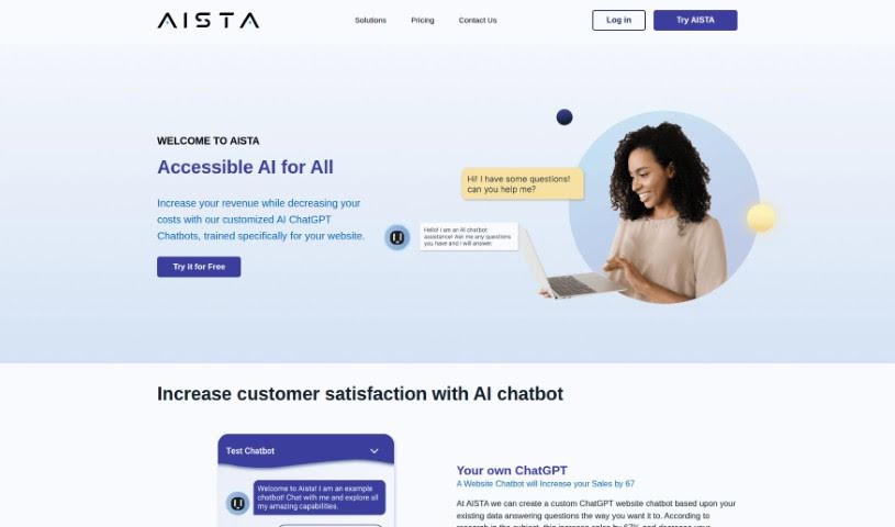 Screenshot of Aista