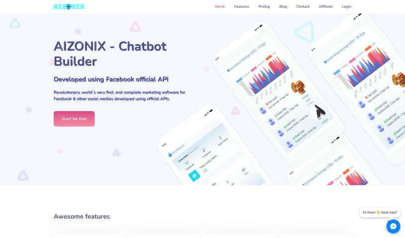 Screenshot of AIZONIX