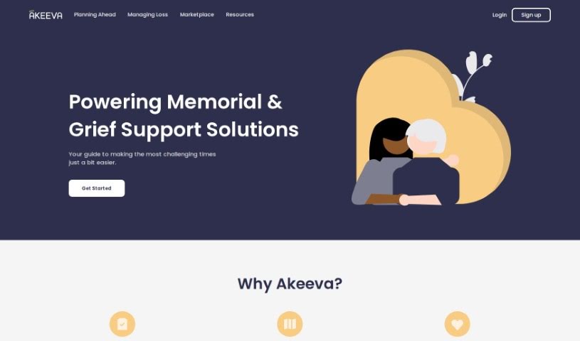 Screenshot of Akeeva