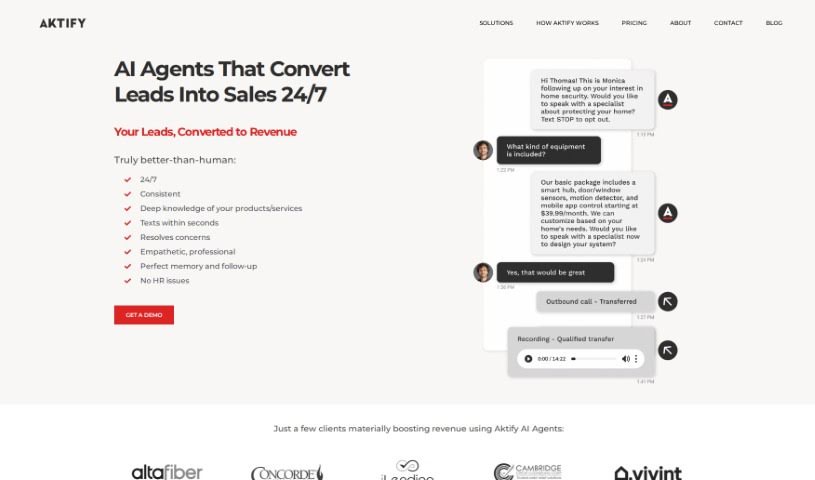 Screenshot of Aktify