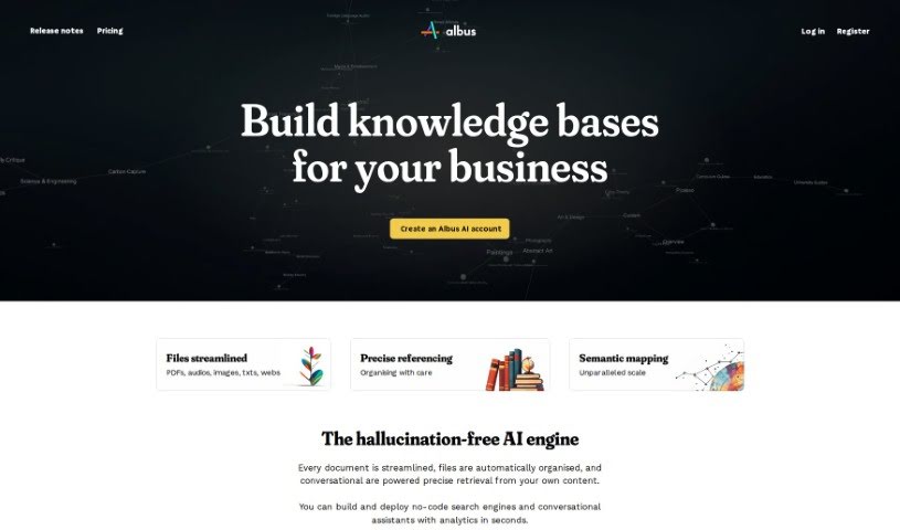 Screenshot of Albus.org