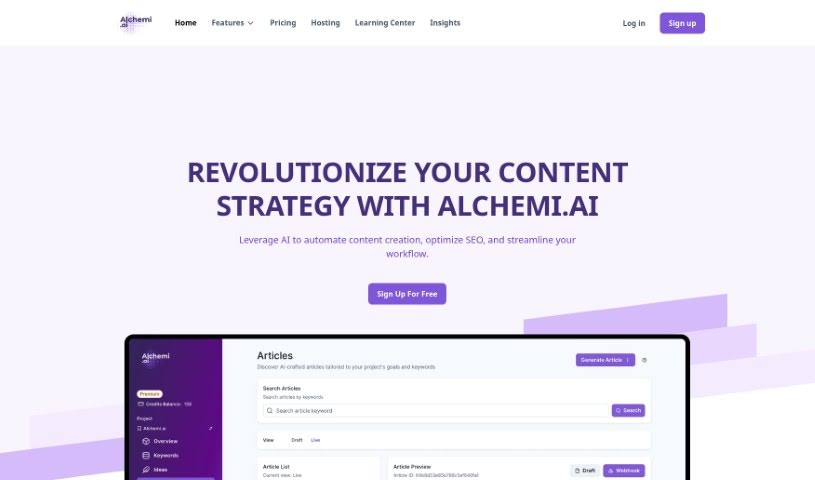 Screenshot of Alchemi