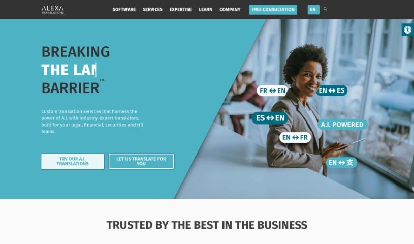 Screenshot of Alexa Translations