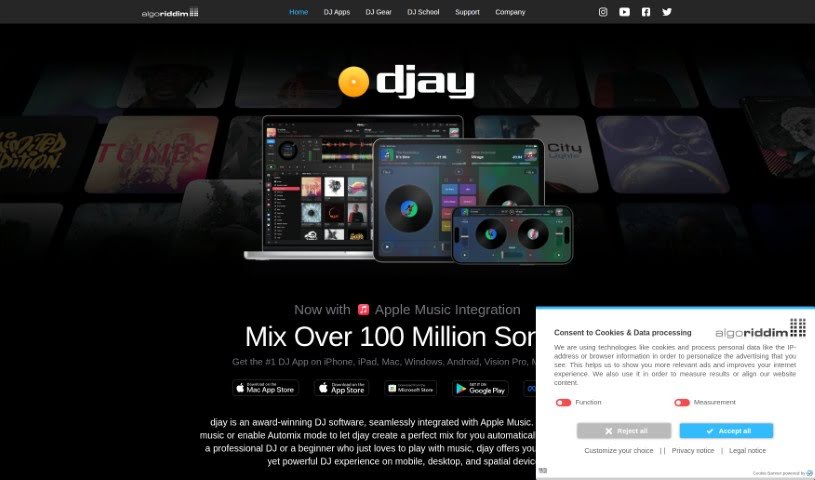 Screenshot of Algoriddim