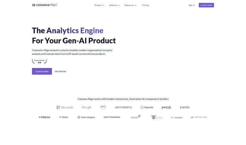 Screenshot of Align AI
