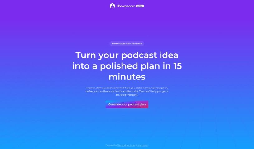 Screenshot of Alitu Showplanner