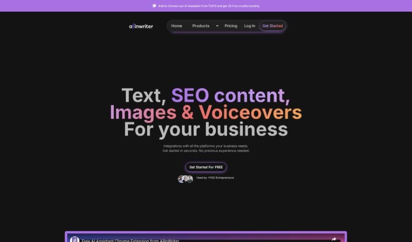 Screenshot of AllinWriter