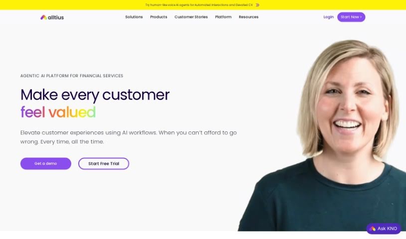 Screenshot of Alltius