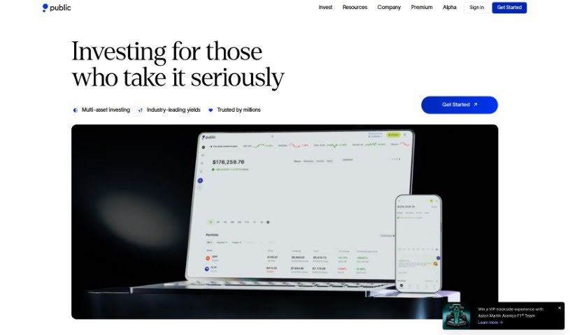 Screenshot of Alpha By Public