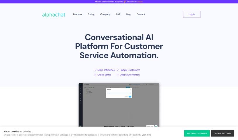 Screenshot of AlphaChat