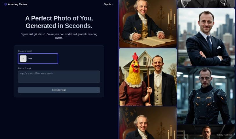 Screenshot of Amazing.photos