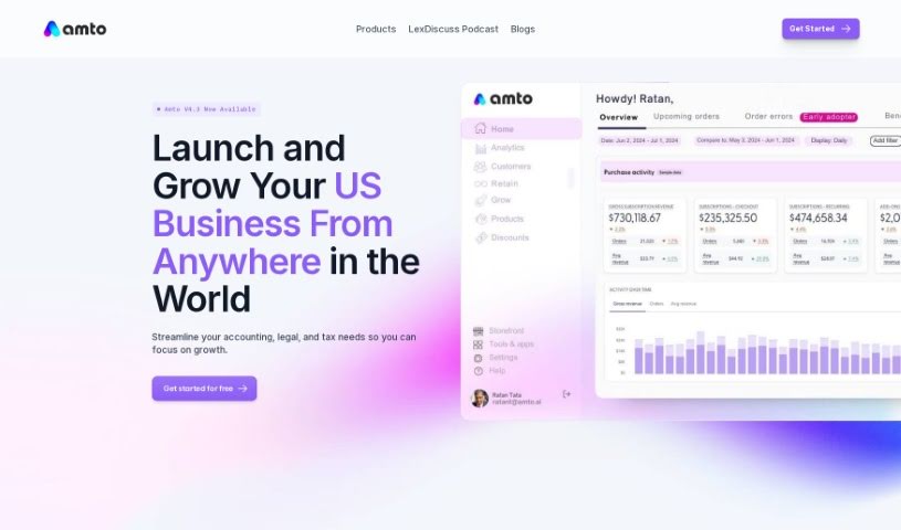 Screenshot of Amto AI