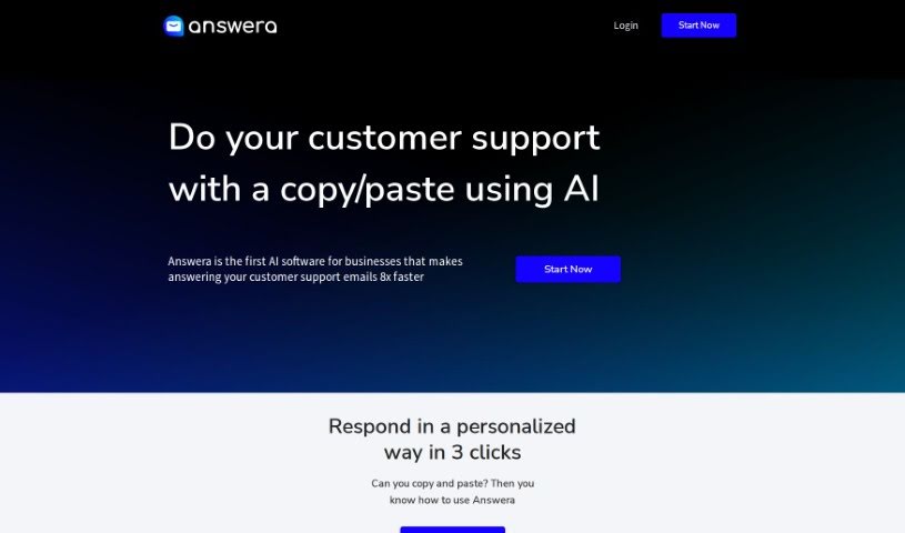 Screenshot of Answera