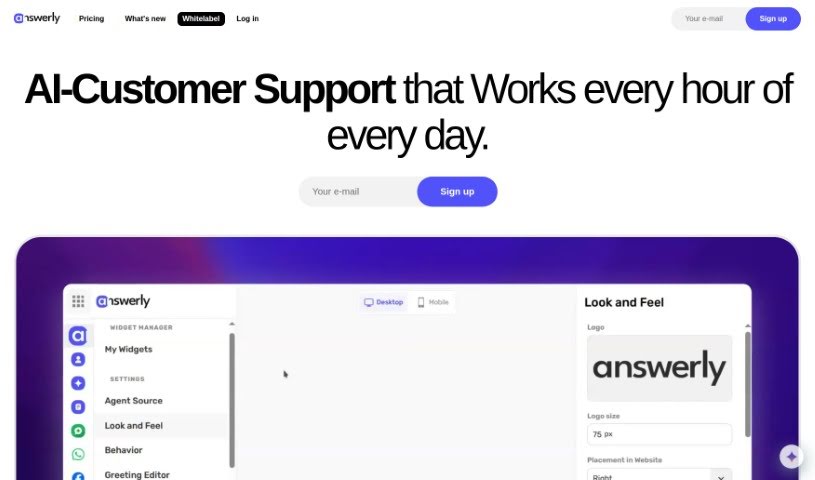 Screenshot of Answerly