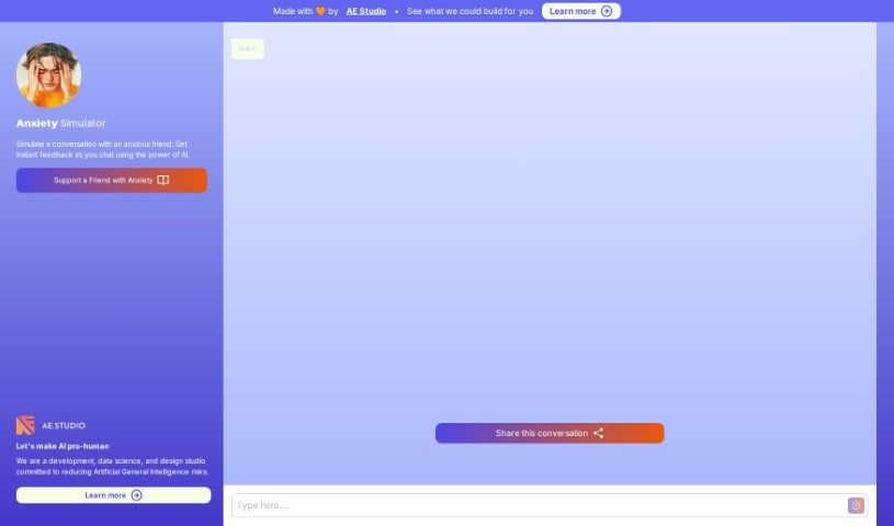 Screenshot of Anxiety Simulator