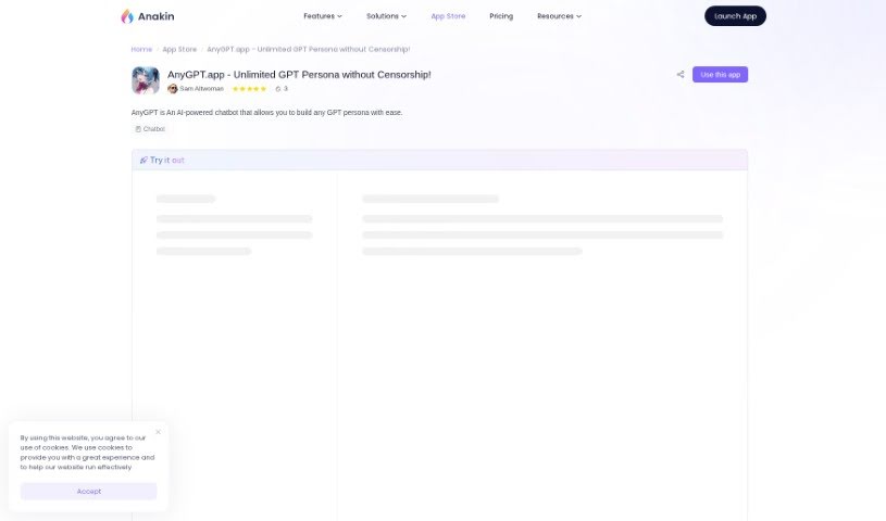 Screenshot of Anygpt