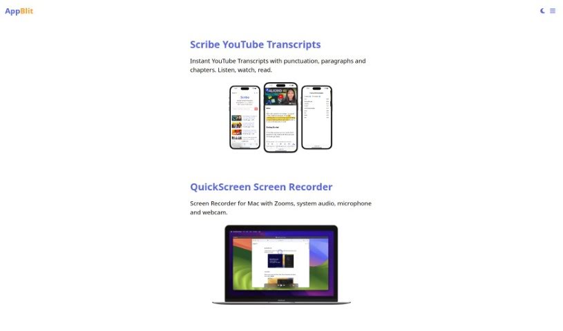 Screenshot of Appblit Scribe