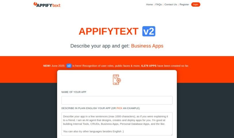 Screenshot of Appifytext
