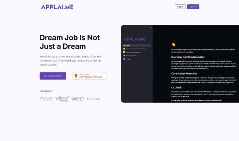Screenshot of Applai.me