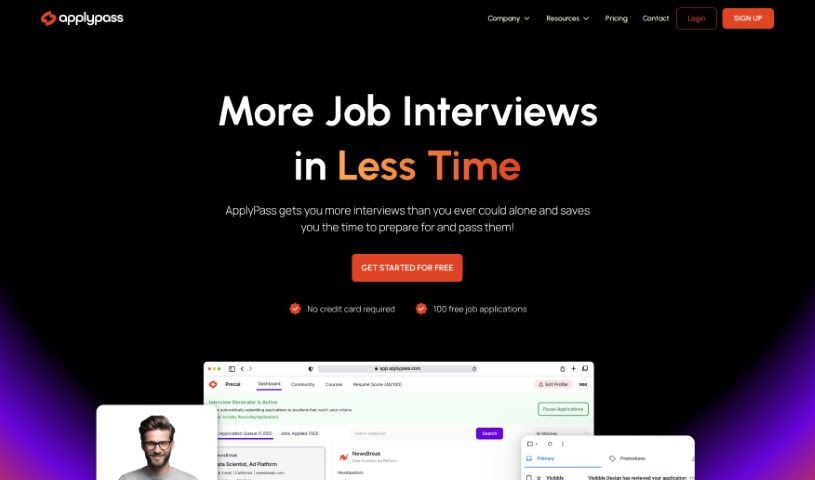 Screenshot of ApplyPass