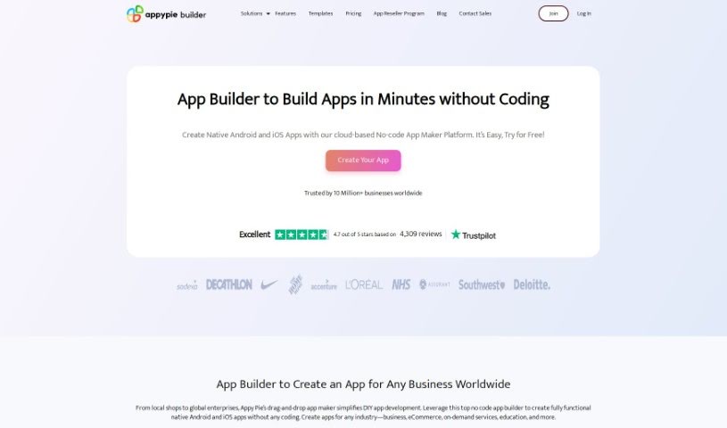 Screenshot of AppsMakerStore