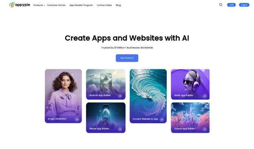 Screenshot of Appy Pie