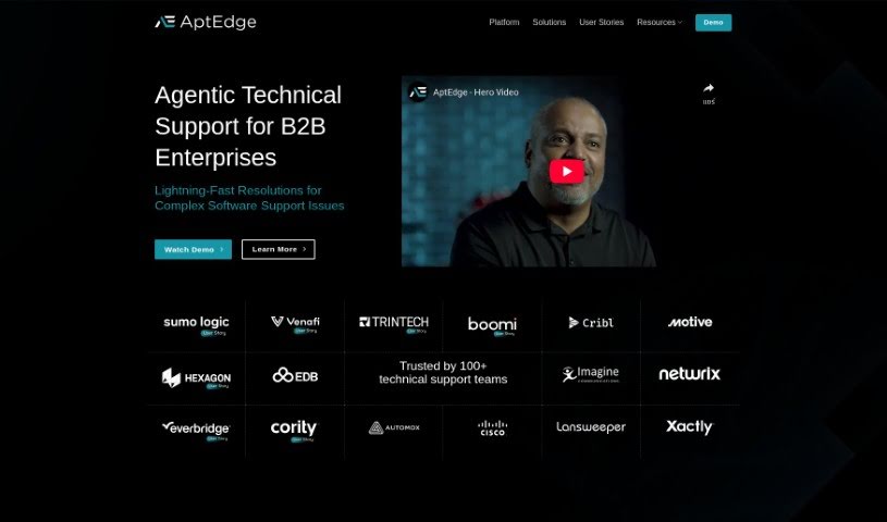 Screenshot of AptEdge