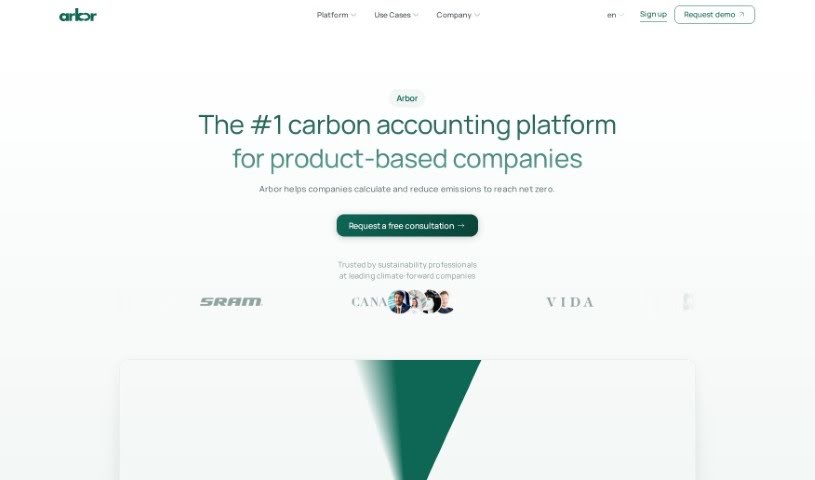 Screenshot of Arbor eco