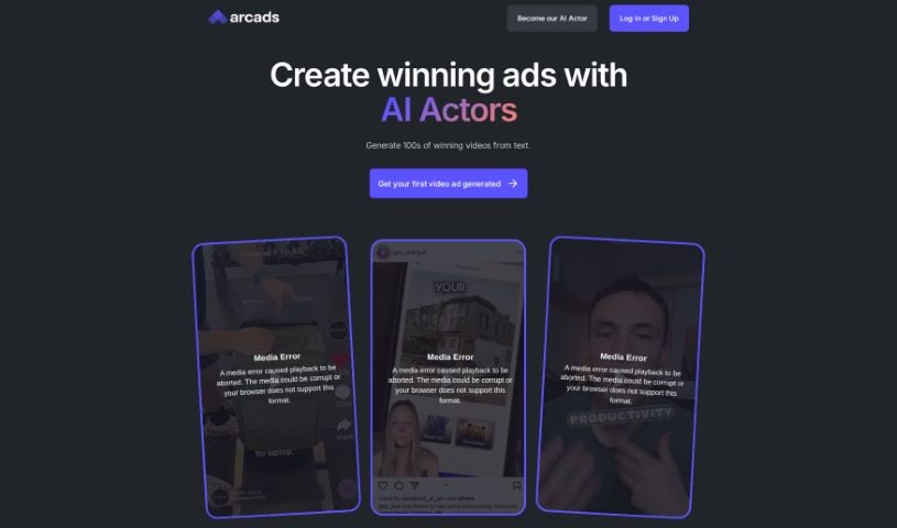 Screenshot of Arcads