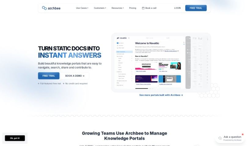 Screenshot of Archbee