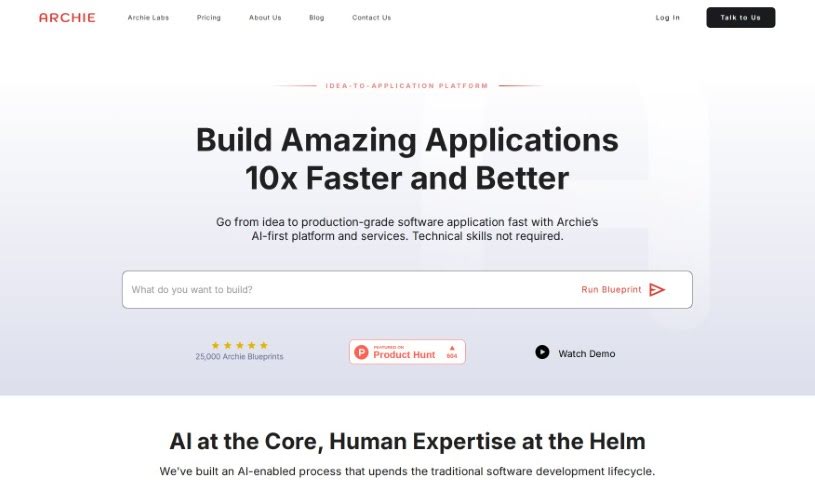 Screenshot of Archie AI