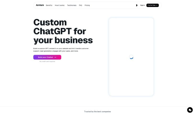 Screenshot of Arsturn