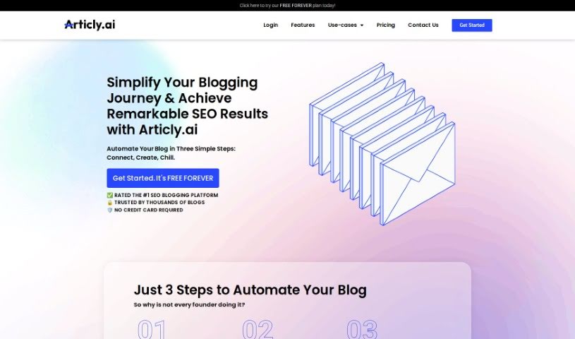 Screenshot of Articly