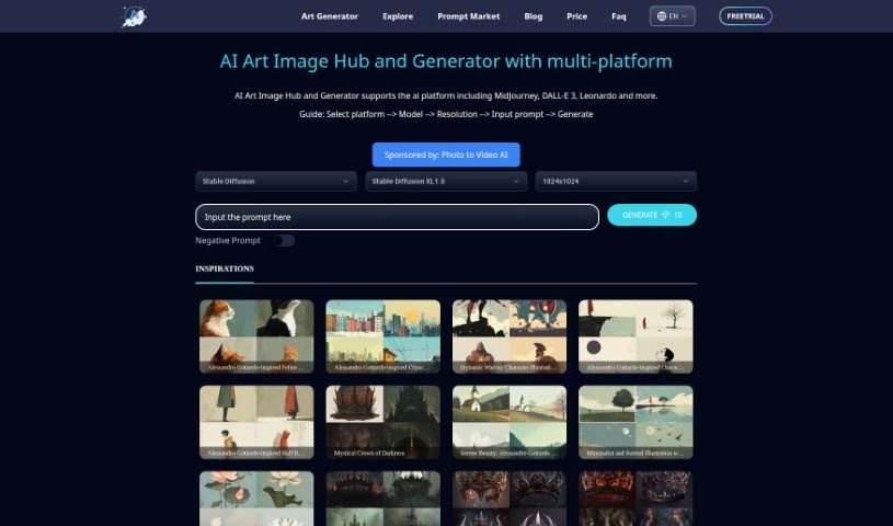 Screenshot of Artiversehub Ai