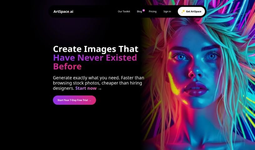 Screenshot of Artspace