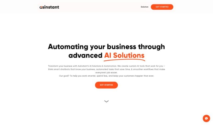 Screenshot of Asinstant