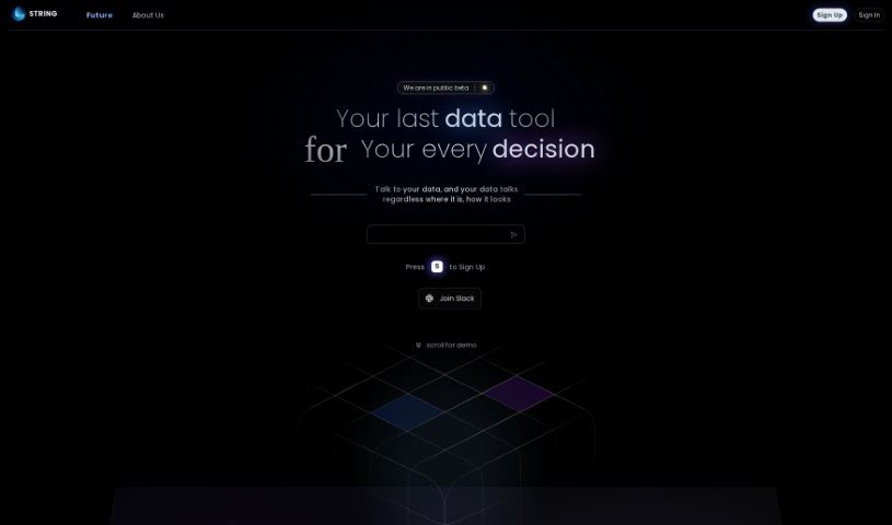 Screenshot of Ask String