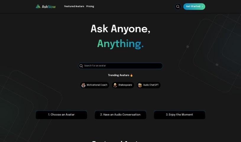 Screenshot of Asknow