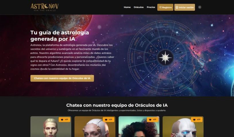 Screenshot of Astronov