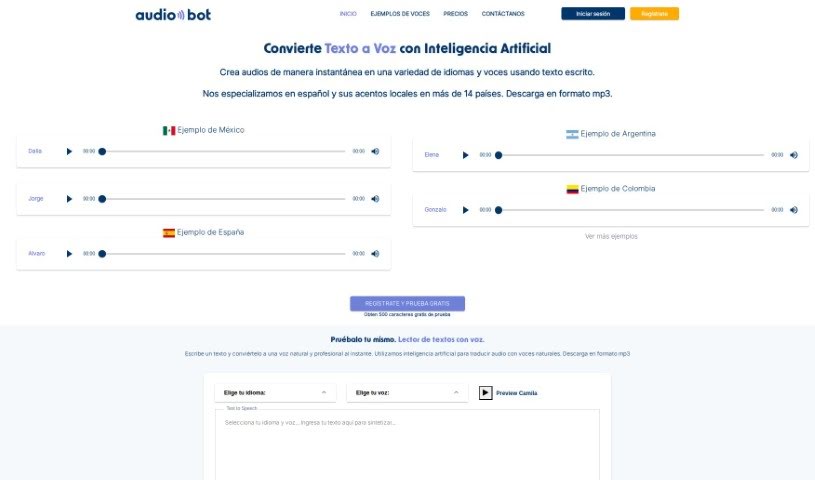 Screenshot of Audio-bot