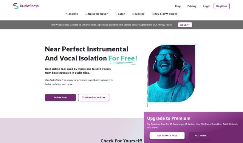Screenshot of AudioStrip